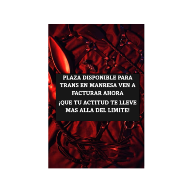 8#PLAZAS DISPONIBLES PARA CHICAS TRANS