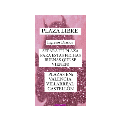 PLAZA DISPONIBLE MUCHO TRABAJO VILLA REAL