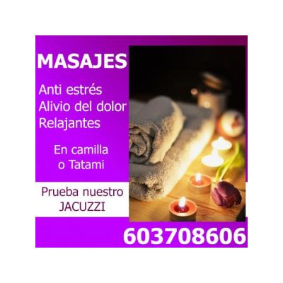 MASAJE TERAPEUTICOS Y JACUZZI