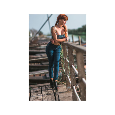 pelirroja muy sensual