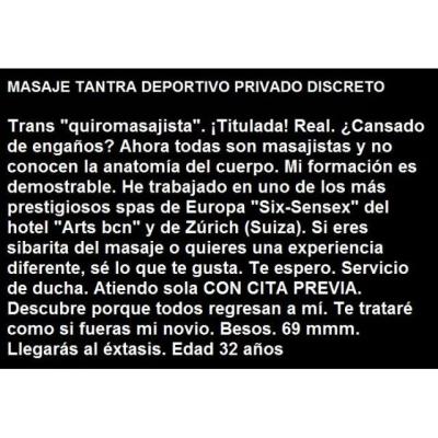 DESCUBRE A SANDRA TRANS TU HERMOSA MASAJISTA