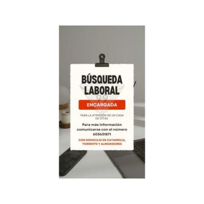 SE SOLICITA ENCARGADA