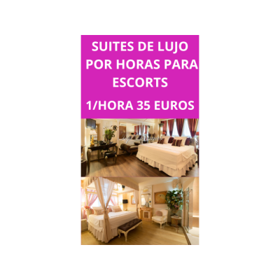 Suites de lujo por horas 1/hora 35€