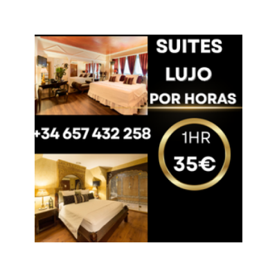 Suites de lujo por horas, máxima discreción