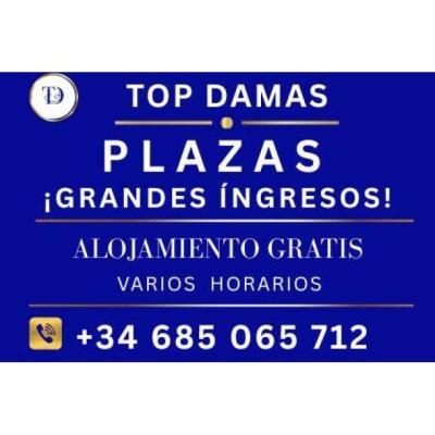 Plaza de Lujo Gran Clientela Varios Horarios