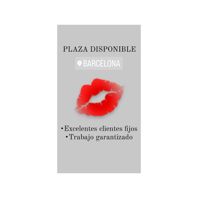 PLAZA DISPONIBLE EN BARCELONA